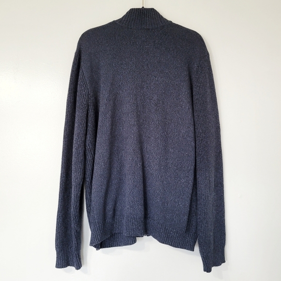 Daniel Hechter Paris Men's Blue Cotton Zip-Up Sweater Size XXL - Picture 2 of 8